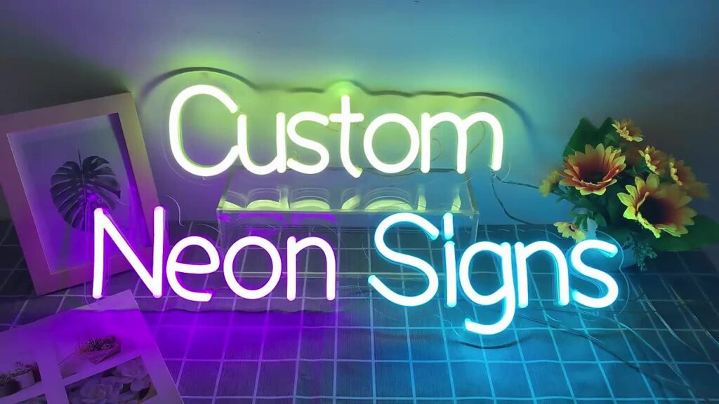 LED neon sign boards Lahore for shops and retail stores with modern branding