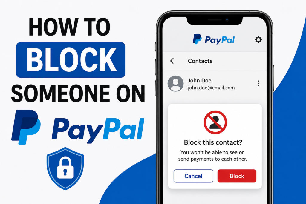 how to block someone on paypal