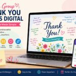 virtual group thank you card
