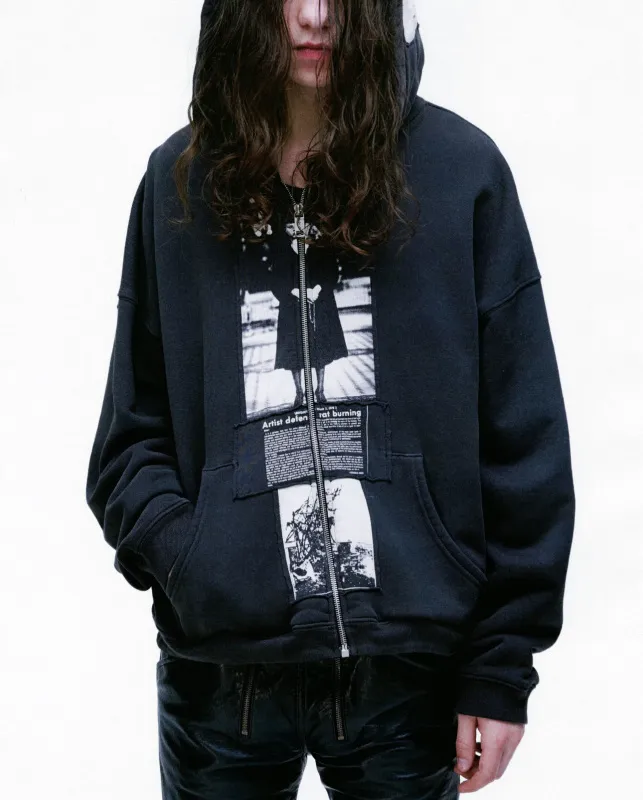 Enfants Riches Déprimés Artist Defends Baggy Assemblage Zip Hoodie ,