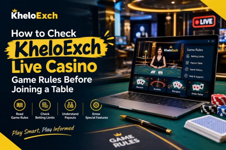 How to Check KheloExch Live Casino Game Rules Before Joining a Table
